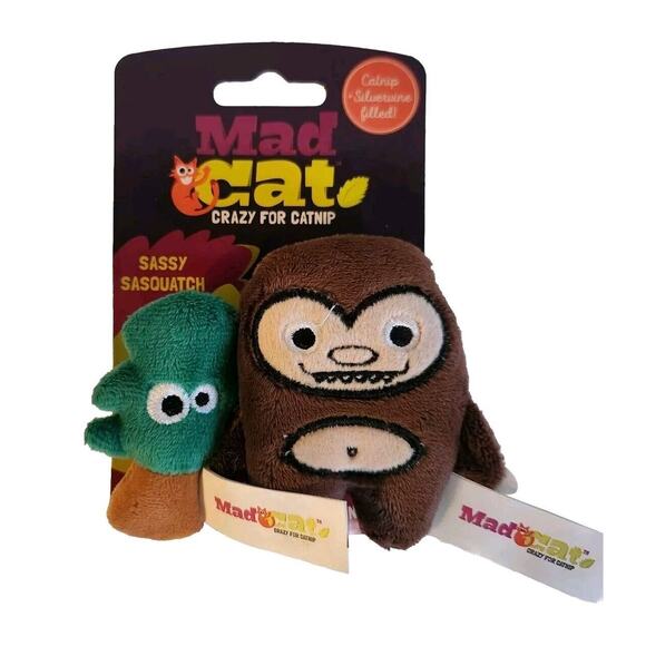 Mad Cat Other - Mad Cat Crazy for Catnip Sassy Sasquatch Catnip & Silvervine Filled Cat Toys
